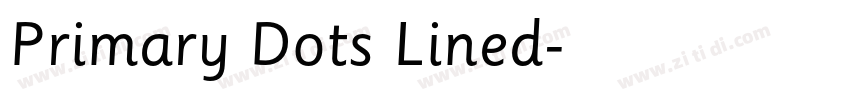 Primary Dots Lined字体转换